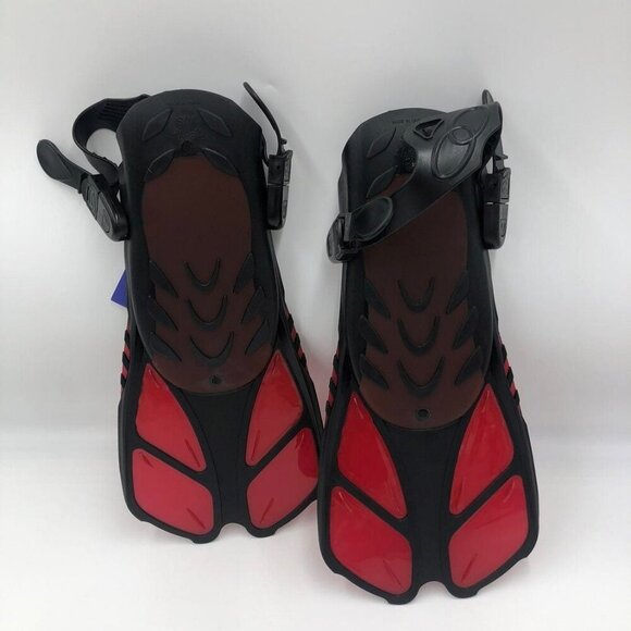 Capas Snorkel Fins Swim Fins Open Heel Swimming Flippers Size S/M - Picture 8 of 12